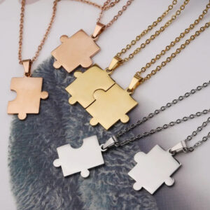 PERSONALIZABLE COLGANTE PUZZLE DOBLE