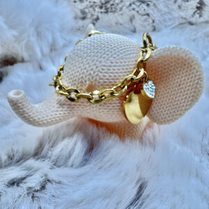 PERSONALIZABLE PULSERA CORAZON DIAMANTE