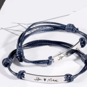PERSONALIZABLE PULSERA NUDOS AZUL