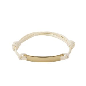 PERSONALIZABLE PULSERA NUDOS BEIGE